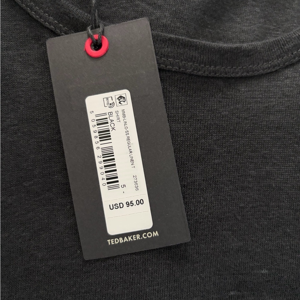 Ted Baker Black Men's Short Sleeve Tee - NWT - Picture 3 of 3
